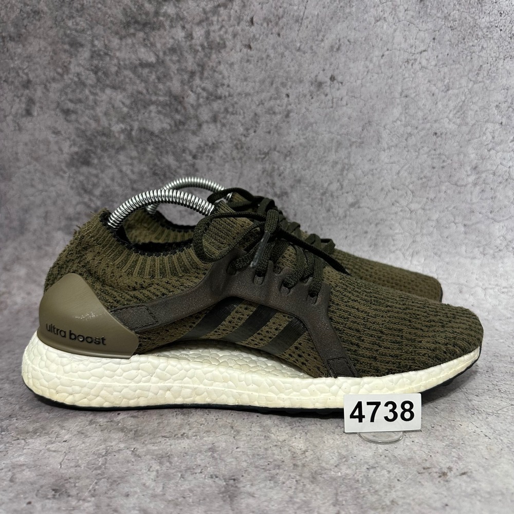 Adidas UltraBoost X Women Size 10 Trace Olive CG2976 Running Shoes Primeknit